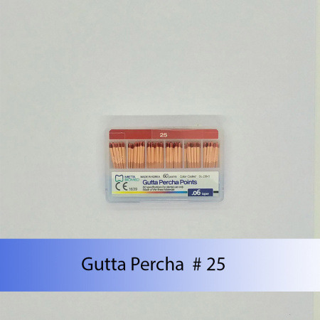 Gutta Percha Points (конусность 0.6) Meta Biomed, Южная Корея
