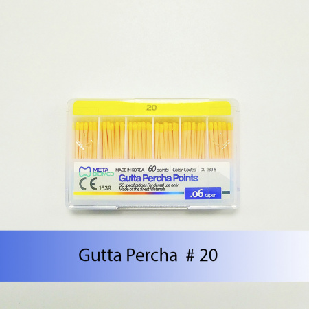 Gutta Percha Points (конусность 0.6) Meta Biomed, Южная Корея