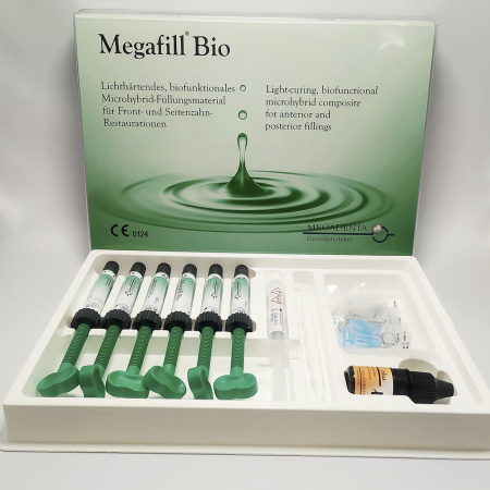 Megafill Bio, универсальный гипоаллергенный микрогибридный композит (6) Megadenta Dentalprodukte, Германия