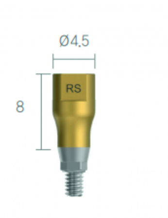 S-Clean Scanbody Regular Диаметр: 4,5 мм Длина: 8 мм Dentis Co., Ltd., Южная Корея