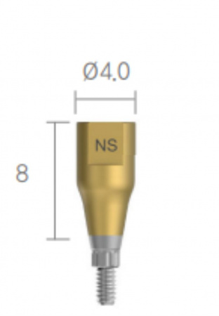 S-Clean Scanbody Narrow Диаметр: 4,0 мм Длина: 8 мм Dentis Co., Ltd., Южная Корея
